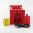 thumbnail image 3 of Miangastore Telephone Booth Shaped Touch Control Bedside Lamp Red 1 Set 8.7x3.5x3.9in, 3 of 8