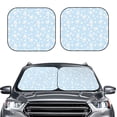 thumbnail image 2 of Fotbe Cute Bunny Juego de 2 Piezas de Parasoles para Parabrisas | Bloqueador Solar para Auto | Accesorios Plegables para Protección Solar Interior-Small, 2 of 6