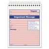 TOPS Telephone Message Book with Fax/Mobile Section, 4.25 x 5.5, 1/Page, 50 Forms