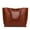 Brown, variant on BadPiggies Women Tote Bag Tassels PU Leather Shoulder Handbags Big Capacity Fashion Ladies Purses Satchel Messenger Bags
