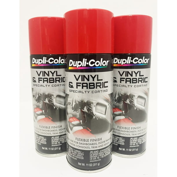 Duplicolor Hvp100 3pack Vinyl Fabric Spray High Performance Red 11 Oz Aerosol Can Com - Dupli Color Dessert Vinyl Fabric Spray Paint 11oz