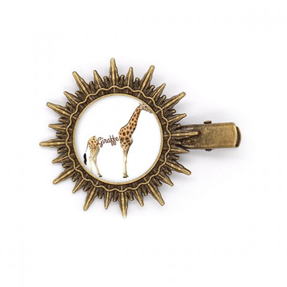 Giraffe's Height Stature Neck Hairpin Sun Headwear Retro Metal Clips Pin