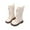 Black, variant on Huanglei Stylish Girls Boots With Side Zipper And Lace Up Design Durable Leather Mid Calf Boots For Everyday Wear Girls Cowgirl Boots 3.5-4 Years