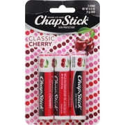 Chapstick Classic Cherry Lip Protectant 3 Pack