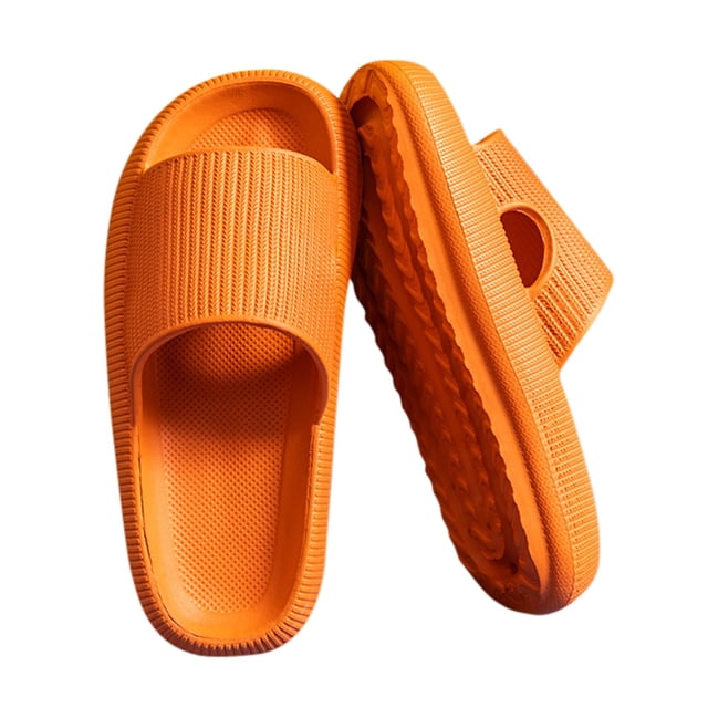 Bolsa Cool Pantuflas Antideslizantes Casa Parejas Pantuflas Elásticas para Caminar (Naranja 40-41) JShteea Para Estrenar