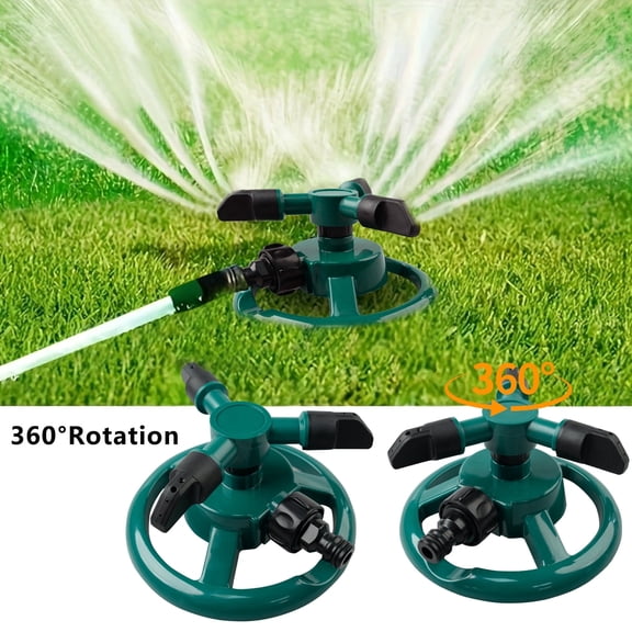 Sprinklers for Yard,Upgrade Lawn Sprinkler Automatic 360 Degree Rotating Irrigation Grass Water Sprayer System,Garden Hose Sprinkler for Kids/Adults
