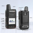 thumbnail image 6 of TIDRADIO Walkie Talkies TD-M15 Global Unlimited Range Two Way Radio 4G POC Radio with 1 Year Sim Card, Long Range Radpid Walkie Talkie 5000 Miles for Home, Business, 2 Pack, 6 of 12