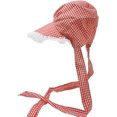 thumbnail image 7 of PMU Thanksgiving Pioneer Bonnet Hat, Red & White Adult Costume Pack of 6, 7 of 7