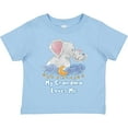 thumbnail image 3 of Inktastic My Grandma Loves Me Cute Elephants Clouds Moon and Stars Boys or Girls Toddler T-Shirt, 3 of 5