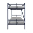 Mainstays Convertible Twin over Twin Metal Bunk Bed, Blue