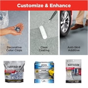 Dark Gray, Rust-Oleum EpoxyShield Gloss Epoxy Garage Floor Coating-365186, 2.5 Car