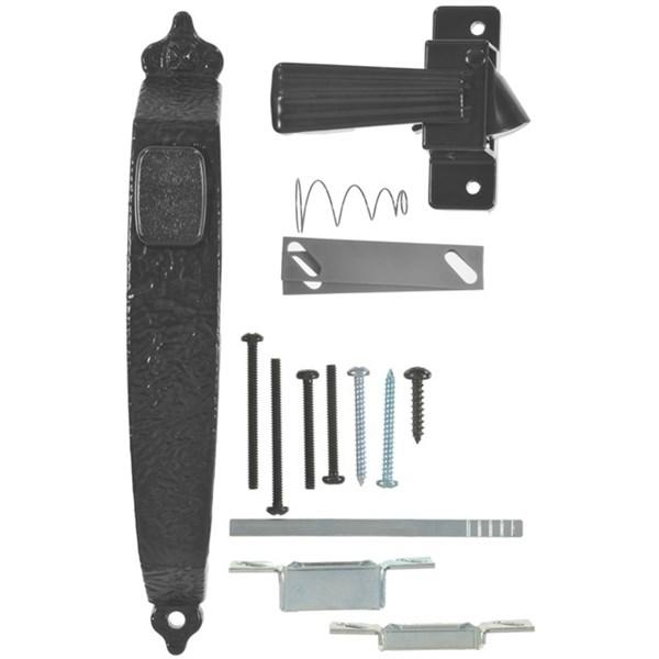 New Wright Products VC333BL Colonial TieDown Push Button Door Latch, Black, Each