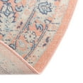 thumbnail image 7 of Unique Loom Whitney Collection Area Rug - Milano (5' x 8' Oval Powder Pink/Blue), 7 of 7