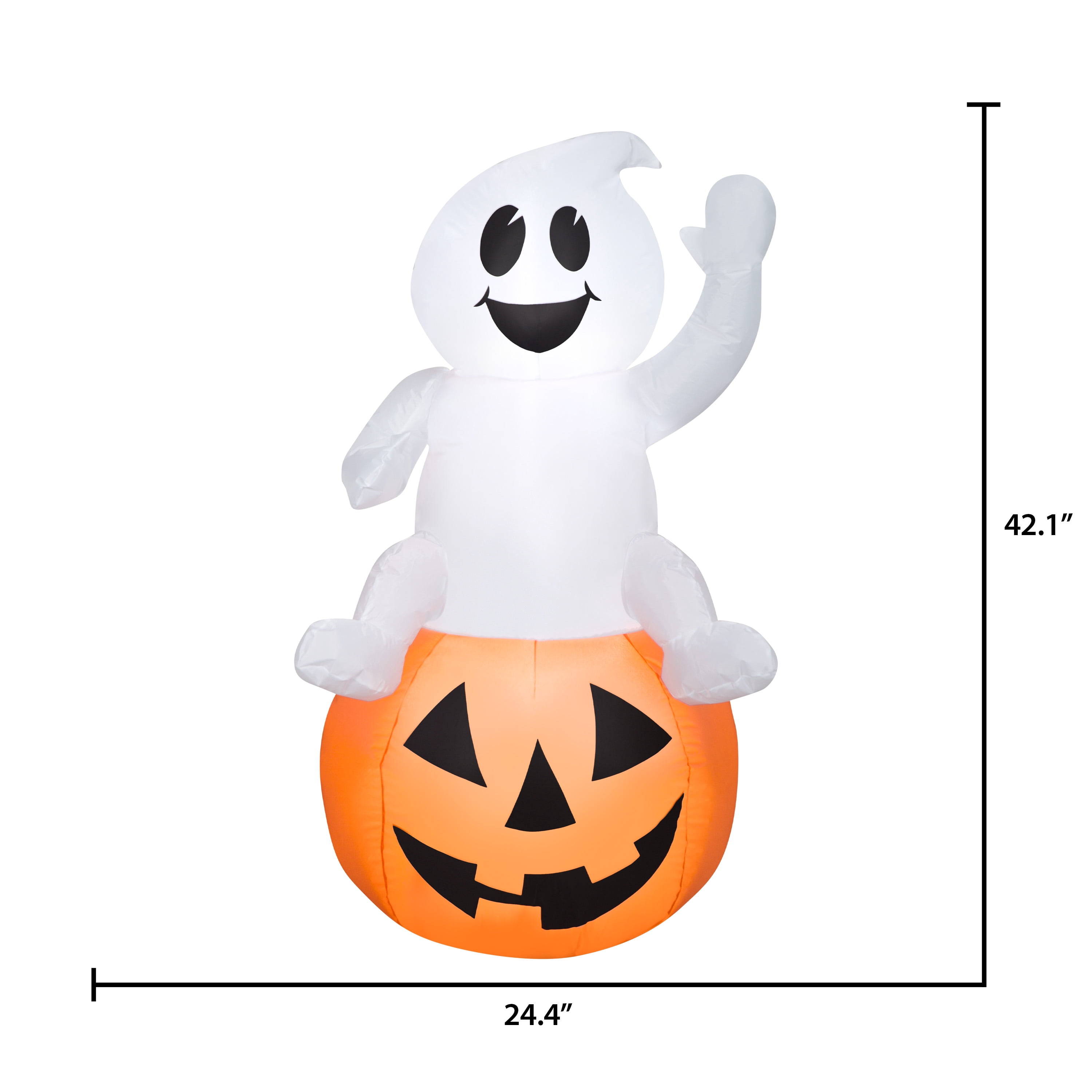 42 Inch Baby Ghost on Pumpkin for Halloween by Airblown Inflatables