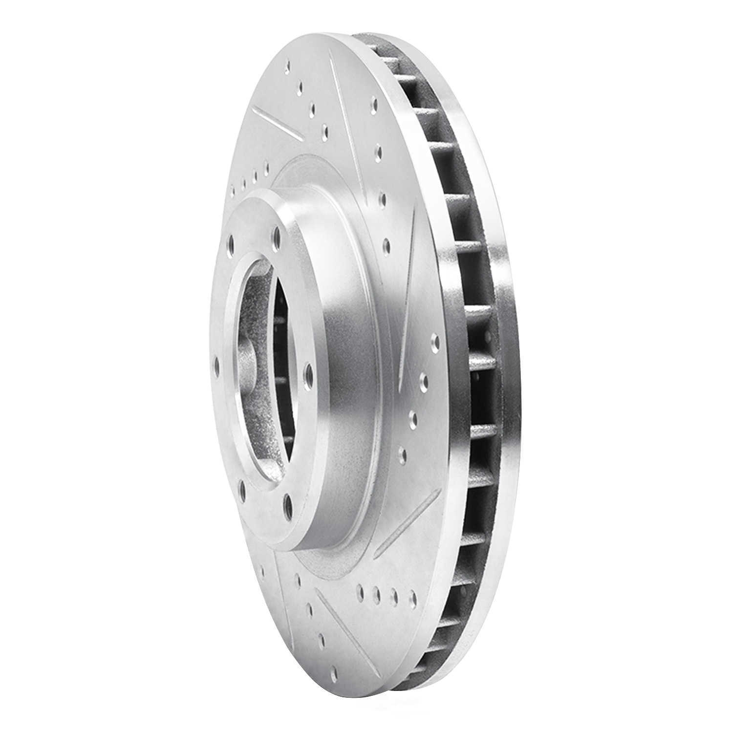 Dynamic Friction Company 631-76116R DFC Brake Rotor - Drilled And Slotted - Silver