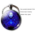 thumbnail image 6 of SPRING PARK Keyring Zodiac Sign Key Holder Ring Keychain 12 Constellation Pendant, 6 of 7