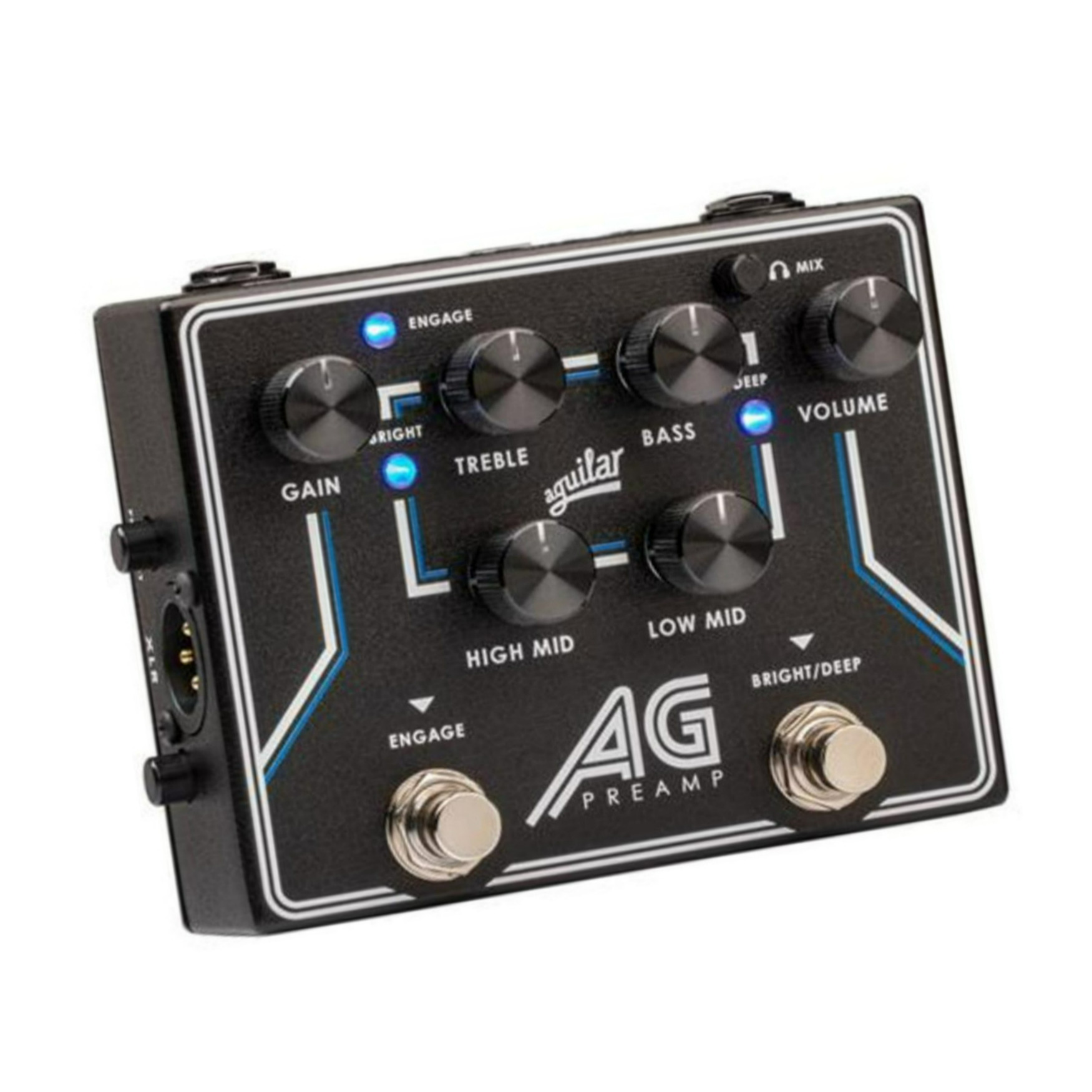 Aguilar Preamp or DI Pedal with Foot-Switchable Broadband Deep Controls