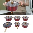 thumbnail image 1 of Stainless Steel Cookware Set, Stylish Comfortable Handle Stainless Steel Pan Set Easy To Clean  for Kitchen, 1 of 7