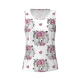 thumbnail image 4 of Easygdp Cartoon Poodle Dog Women's Workout Tank Top, Running Top, Hiking Shirt, Quick-Dry for Running, Yoga, Hiking - Large, 4 of 9