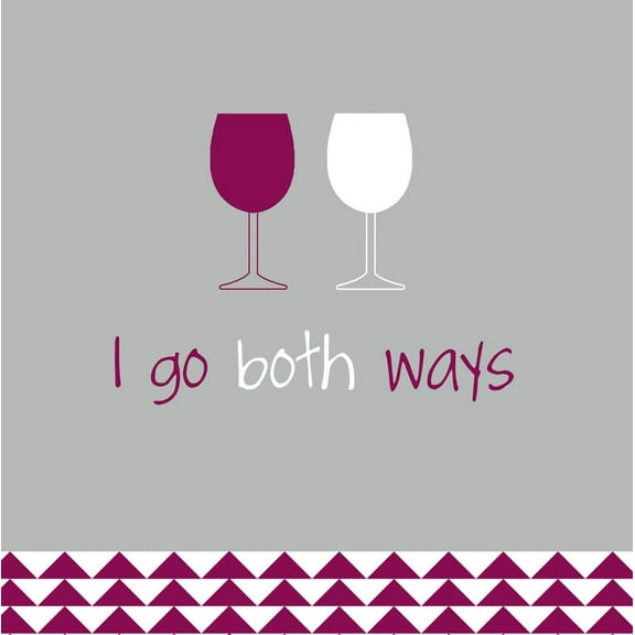 I Go Both Ways Cocktail Napkin