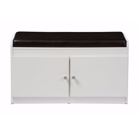 Baxton Studio Margaret Modern And Contemporary White Wood 2 Door