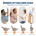 thumbnail image 3 of Ourlova Oversized Power Lift Recliner Chair with Massage and Heat Swivel Rocker Recliner, 3 of 9