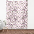 thumbnail image 3 of Ambesonne Spring Fabric by the Yard Upholstery, Aquarelle Style Flowers, 2 Yards, Pale Pink White, 3 of 4