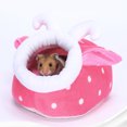 thumbnail image 4 of Mini cama nido de erizo para mascotas, Animal PEQUEÑO, conejillo de indias, casa de ardilla, jaula, cueva, juguete, 4 of 8