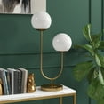 thumbnail image 4 of Evelyn&Zoe Dufrene 2-Light Table Lamp with Glass Shades, Brass/White Milk, 4 of 8