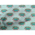 thumbnail image 4 of oneOone Cotton Cambric Fabric Lotus Block Print Sewing Fabric BTY 56 Inch Wide, 4 of 4