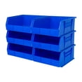 thumbnail image 2 of Akro-Mils Lot de 6 Bacs de Rangement en Plastique AkroBins, Organisateurs Gain de Place, Bleu, 2 of 4