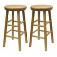 thumbnail image 3 of Winsome Oakley Swivel Seat Counter Stools, 2-Pc Set, Cherry, 3 of 3