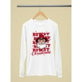 thumbnail image 3 of Howdy Christmas Santa Western Women's Long Sleeve, 3 of 4