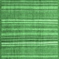 thumbnail image 1 of Ahgly Company Indoor Square Abstract Emerald Green Modern Area Rugs, 4' Square, 1 of 4