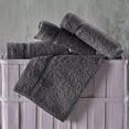 thumbnail image 4 of Luxury Cotton Washcloths 13x13 Inch - Large Hotel Spa Bathroom Face Towel | 12 Pack | Grey, 4 of 7