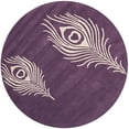 thumbnail image 1 of Safavieh Soho Tapis Contemporain Violet - Rond 6 Pieds, 1 of 3