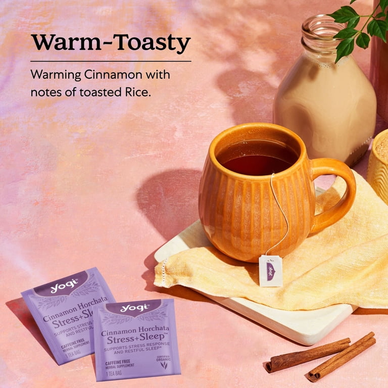 Yogi Tea Cinnamon Horchata Stress & Sleep - 16 Tea Bags per Pack