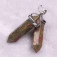 thumbnail image 1 of Pendentif en Quartz Pierre Naturelle Cristal agate Balle Hexagone Pendentif Collier, 1 of 5