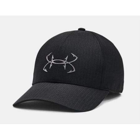 Under Armour Mens UA Iso-Chill Armourvent Fish Adjustable Cap 1369811-001 Black OSFM