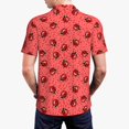 thumbnail image 6 of Salouo Ladybugs On Red Polka Dot for Men's Short Sleeve Polo Shirts,Polo Shirts for Men Performance Short Sleeve Golf Shirt Athletic Casual Collared T-Shirt-3X-Large, 6 of 8