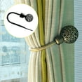 thumbnail image 4 of Wweixi 2Pcs Rideau Boucle Ronde Tête U en Forme de Crochet Support Métal Mur Tiebacks Salon Fenêtre Chambre Rideaux Décor, 4 of 5
