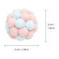 thumbnail image 2 of Assorted Plush Cat Toy Balls with Bells, Interactive Crinkle Sound Toys for Indoor Play, Self-Entertaining Pet Toys for Kittens(1.96in,Green), 2 of 8