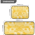thumbnail image 3 of Coolnut Kitchen Rug Set of 2, Summer Pineapple Cushioned Anti-Fatigue Kitchen Mat Non Slip Washable Floor Mat Comfort Standing Mats for Office, Home, Laundry Room Home Decor Gifts, 3 of 7
