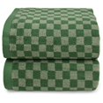 thumbnail image 1 of Toallas de baño Jacquotha Luxury Green a cuadros, 480 g/m², algodón, 1 of 7