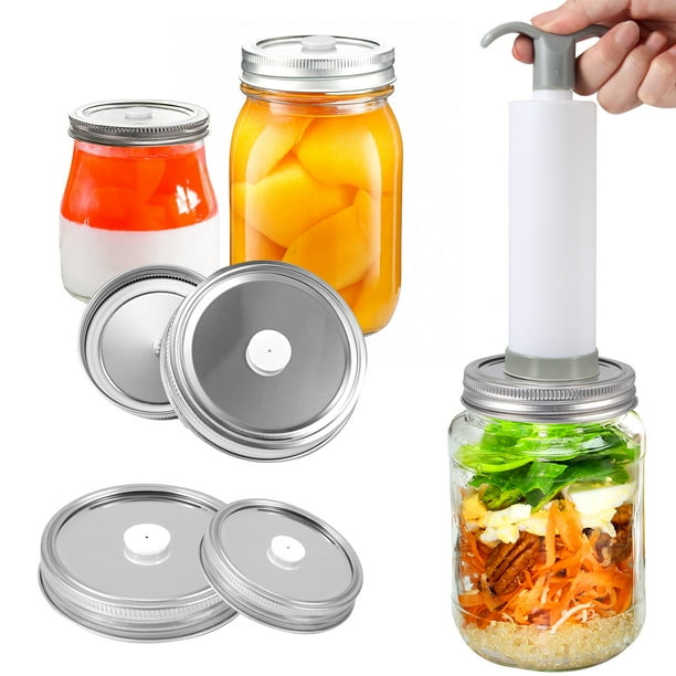 Mason Jar Vacuum Sealer Food Vacuum Sealer Food Jar Protector Vacuum Sealing Kit For WideMouth