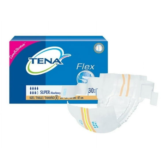 TENA ProSkin Flex Super Belted Undergarments, Heavy Absorbency, Size 8, 30 Count
