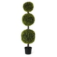 thumbnail image 4 of Bornbridge - Artificial Yellow Cypress Topiary Ball Tree - 4' - Lifelike Indoor/Outdoor Boxwood Plant (2 Pack), 4 of 5