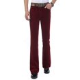 thumbnail image 2 of YM YOUMU Men Corduroy Flared Pants Trousers Slim Fit 60s 70s Vintage Bell Bottom, 2 of 7