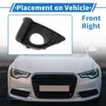 thumbnail image 3 of Parrilla de Luz de Niebla Frontal Derecho No.71103T5RA10 Inserciones de Cubierta de Luz de Niebla para Honda Fit 2015-2017 Negro ABS 1 Pc, 3 of 6