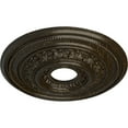thumbnail image 3 of Ekena Millwork 17 5/8"OD X 3 5/8"ID X 1 7/8"P Orleans Ceiling Medallion (Fits Canopies up to 4 5/8"), Hand-Painted Stone Hearth Crackle, 3 of 7